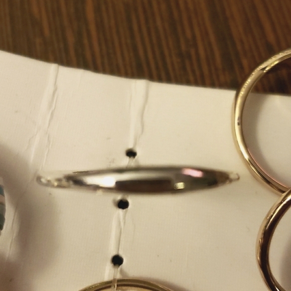 Old Navy Mixed Material 6pc Ring Variety Set Size L/XL - Picture 6 of 8